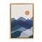 Stupell Industries Blue Layered Mountains Framed Floater Canvas Wall Art Design by JJ Design House LLC